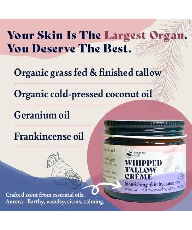 HAPPY FOX Skin Hair & Joints Bundle - Organic Sea Moss for Seamoss Gel & Tallow Skin Cream Organic Grass-Fed & Finished Handmade in Small Batches with Essential Oil Blends Aurora Scent - Buy Online on GoSupps.com