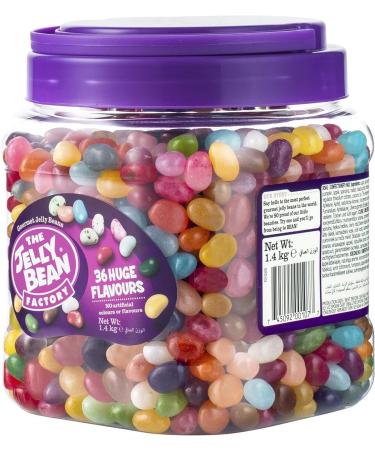 The Jelly Bean Factory 1005841 Carrying Jar 36 Flavours 1400g - Buy Online on GoSupps.com