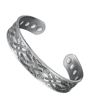 Magnetic therapy arthritis bracelet made of pure copper for men effectively relieves arthritis and carpal tunnel pain.Magnetic field therapy has a slight influence on lymphatic drainage (J)