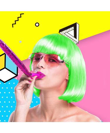 LIULIUBTY Short Bob Hair Wigs 12 - Colorful Synthetic Cosplay Wig for Women with Free Wig Cap - Buy Online on GoSupps.com