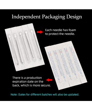 ATOMUS 50PCS Mixed Body Piercing Needles Set - Stainless Steel Ear Nose Navel Nipple Lip Piercing Needles 12g-20g - Buy Online on GoSupps.com