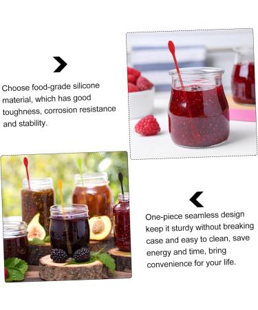 Hapinary 12-Set Silicone Spatula and Jam Scraper for Cosmetic Bottles | Long Handle Kitchen Supply | Ideal for Home Use - Buy Online on GoSupps.com
