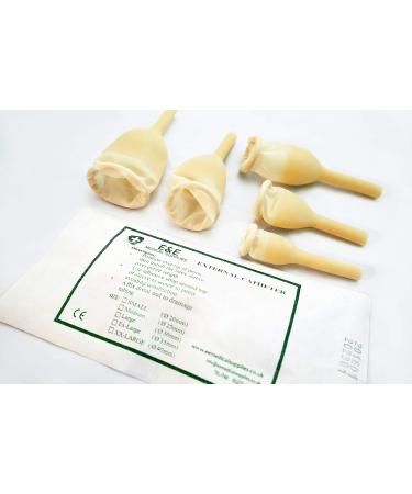 E&E 5X Male Latex Urinary Sheath (30mm) with Extra Fixer - Uridome + Fixer Combo | Shop Now - Buy Online on GoSupps.com