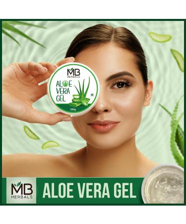 MB Herbals Aloe Vera Gel 7 oz - Pure Moisturizing Gel for Skin & Hair Care | No Added Fragrance - Buy Online on GoSupps.com