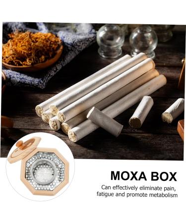 Lurrose 3-Piece Stripes Umbilical Belt & Wooden Tool for Moxibustion - Heat Therapy for Legs & Joints - International Shipping Available - Buy Online on GoSupps.com
