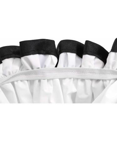 Lakifmo Luxury Double Layer Silky Satin Shower Cap - Waterproof & Reusable - Style 4 - Buy Online on GoSupps.com