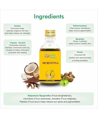 Herbs Botanica Murivenna Oil | Ayurvedic Herbal Oil for Joint & Muscle Relief | Treat Sprains & Cramps | 200ml - Buy Online on GoSupps.com