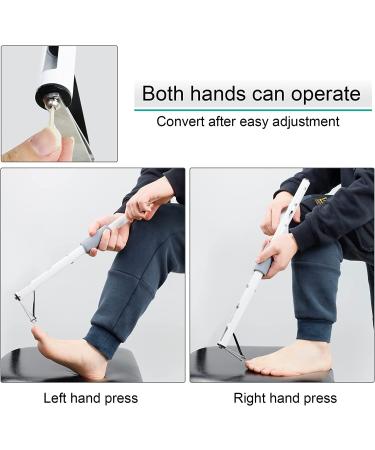 Long Handled Toenail Clippers for Thick Nails - Extended Clippers for Seniors, Overweight, and Hip Patients - 4mm Wide/24in Handle - Buy Online on GoSupps.com