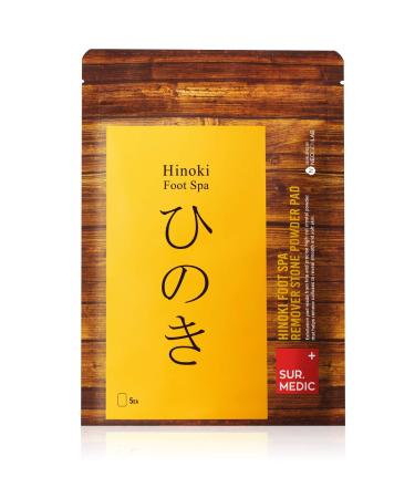 Surmedic Hinoki Spa Stone Powder Pads - Foot Dead Skin Heel Scrub Pad - 5ea | Best Foot Care for Peeling Calluses and Dead Skin Cells - Buy Online on GoSupps.com