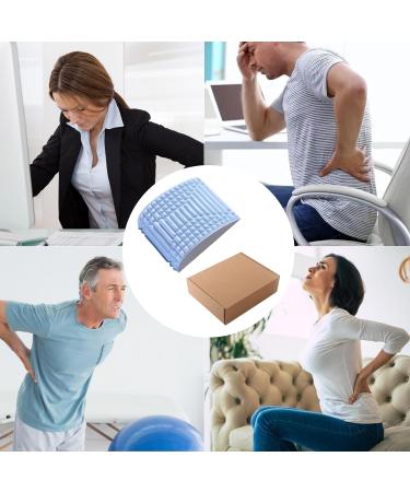 Refresh Neck and Back Stretcher - 2-in-1 Pain Relief & Relaxation | Versatile Yoga & Chiropractic Pillow - Blue - Buy Online on GoSupps.com