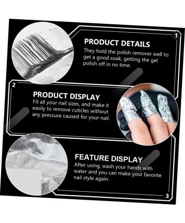  POPETPOP POPETPOP Pack of 300 Easy-to-Use Gel Remover Sheets for Manicures and Nail Art - Buy Online on GoSupps.com