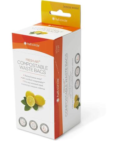 Full Circle Fresh Air Biodegradable Compost Bags â€“ Lemon Scented, 2.5 Gallon, 25 Count - Buy Online on GoSupps.com