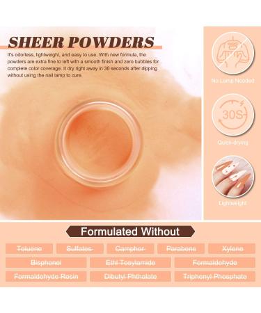 Lavender Violets 20PCS Fast-Dry Dip Powder Nail Kit - Nude Glitter Pink & Brown French Nail Art Set - Manicure Kit with Base Activator, Top Brush Saver - M960 Fuchsia Pink - Buy Online on GoSupps.com