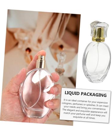 Ipetboom 1pc Spray Perfume Bottle Clear Spray Bottle Mini Perfume Bottle Clear Container with Lid Spray Mist Bottle Refillable Mist Container Perfume Container Portable Crystal Bottle Glass - Buy Online on GoSupps.com