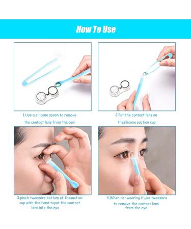 10 Pcs Contact Lens Remover Tools and Applicator Set for Travel - Random Color - Buy Online on GoSupps.com