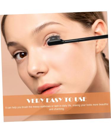 FRCOLOR 1 Set Eyelash Comb Handle Lash Comb Eyelash Wands Brush Brow Makeup Brush Makeup Gadgets Eyelash Separator Eyebrow Comb Brush Lash Tool Eyebrow Brush Woman Steel Needle Double Head 15x1.8cm Black - Buy Online on GoSupps.com