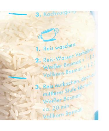 REISHUNGER Organic Basmati Rice 600g with Storage Jar - Premium Quality Easy Storage International Shipping - Buy Online on GoSupps.com