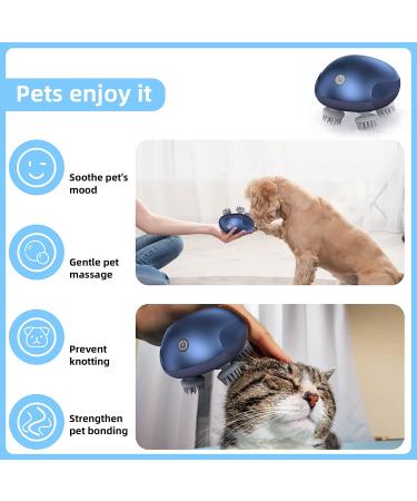 Electric Head Massager for Body & Hair Growth | IPX7 Waterproof Scalp Massager for Stress Relief | Blue Pet Massager for Dogs & Cats - Buy Online on GoSupps.com