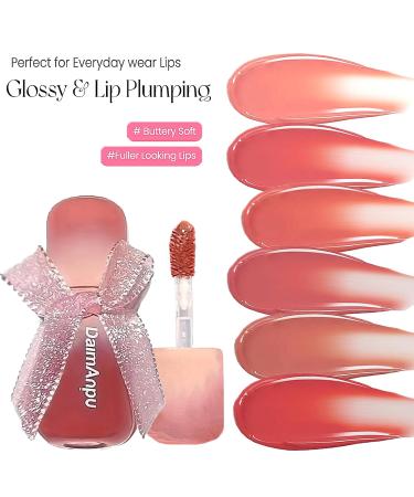 6Pcs Clear Oxygen Lip Glaze - Hydrating & Plumping Waterproof Lip Gloss for Girls | Moisturizing Jelly Lipstick & Long Lasting Lip Stain - Buy Online on GoSupps.com