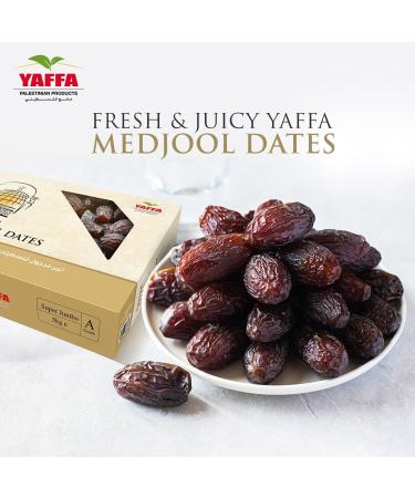  Yaffa Yaffa Dates Medjool delicious and juicy Super Jumbo (5 kg box) All-natural no added sugar no additives sustainably grown and hand-picked Palestinian dates - Buy Online on GoSupps.com