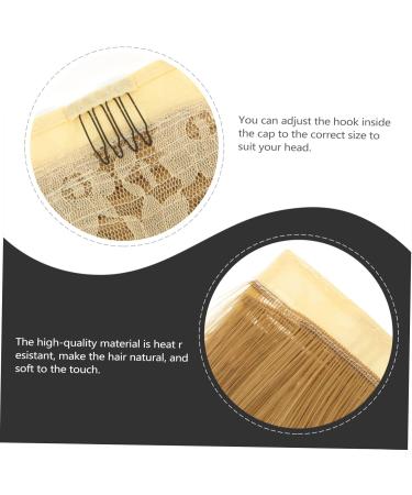 Beatifufu Curly Wig Ponytail Tails Hair Extensions Long Hair Extension Brown Wavy Hairpiece Hair Barrettes for Women Ponytail Hairpiece Hair Miss High Temperature Wire Real Hair Extend 60X12cm Picture 4 - Buy Online on GoSupps.com