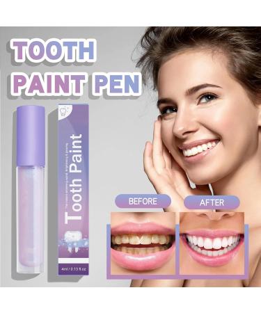 Teeth Whitening Pen & Gel Set - Instant Whitening Effect, Tooth Polish Serum for Stain Removal - 2 Purple Pens - Buy Online on GoSupps.com