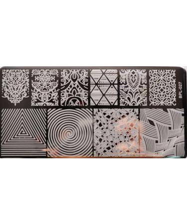 Buy XL Stamping Stencil BP-L027 - 12.6x6.5 cm Geometric Patterns Spirals & Tendrils for Crafting - Fast International Shipping - Buy Online on GoSupps.com