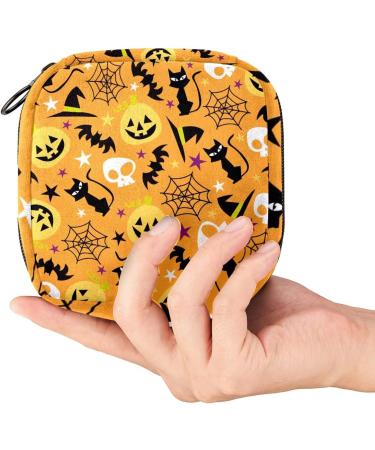 Halloween Pattern Menstrual Cup & Pad Storage Bag - Color 9 - Buy Online on GoSupps.com