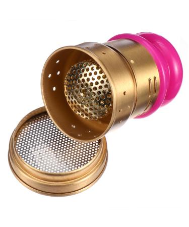 1 set of moxibusion box MOXA heat tank for tendonitis Becel insulation Moxibustion Heat treatment Moxa gear holder Classic Ai-Box MoxibusTion-Topf holder Copper 9x6.5cm Golden