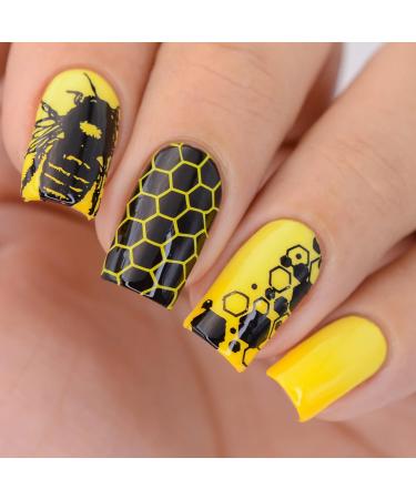 Whats Up Nails - B075 Somewhere in Bee-tween Stamping Plate for Nail Art Design - Buy Online on GoSupps.com