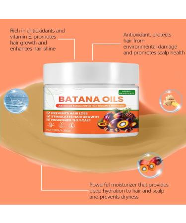 Natural Batana Oil for Healthy Hair Hair Butter with 100% Pure Raw Batana Oil Enhances Hair & Skin Radiance Hair Growth Butter for All Hair Types Promotes Hair Strength 4.23 oz - Buy Online on GoSupps.com