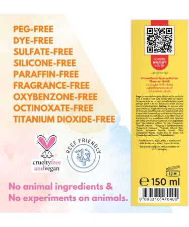 Minoris Baby Sun Lotion SPF 50+ Organic & Mineral for Infants Delicate Skin Hypoallergenic Vegan Broad Spectrum Water Resistant 150 ml - Buy Online on GoSupps.com