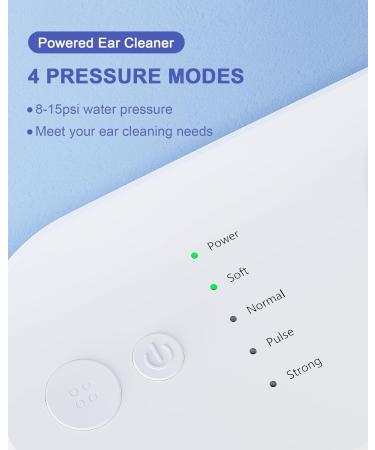 Buy Electric Ear Wax Cleaner - Safe & Effective Ear Flushing Kit | FSA HSA Eligible - 4 Pressure Levels for Adults - Buy Online on GoSupps.com