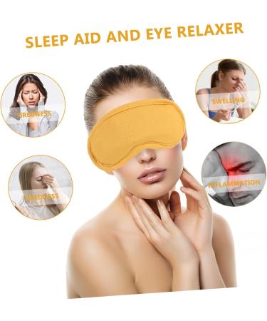 Mobestech 1 Set Gel Eye Mask Cotton Travel Sensing Temperature Goggles Yellow 17X9X1CM - Buy Online on GoSupps.com