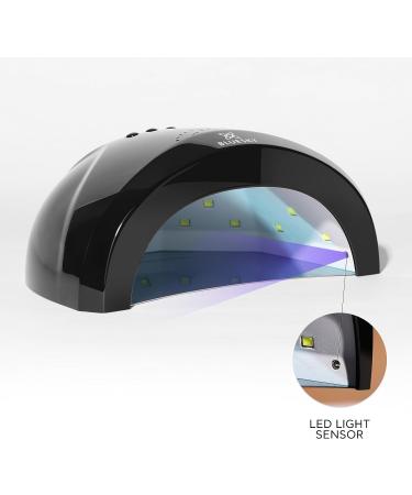 BLUESKY 48W UV LED Nail Lamp with Motion Sensor & Timers for Fast Gel Nail Polish Curing - Black | Professional Manicure & Pedicure - Buy Online on GoSupps.com