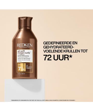 Redken Routine For Dry or Frizzy Curly Hair Set of Shampoo and Conditioner Gentle Cleansing with Intensive Nutrition Provides Hydration and Suppleness With Aloe Vera All Soft Mega Curls - Buy Online on GoSupps.com