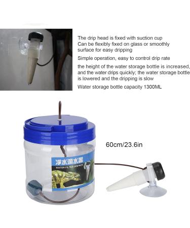 01 Reptile Watering Dripper Plants Irrigation Dripper Reptile Water Dripper Reptile Watering Tool 1300ML for Pet Home for Geckos/lizards/chameleons - Buy Online on GoSupps.com