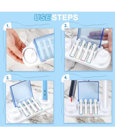 Electric Toothbrush Holder Replacement for Braun Oral B with Storage Cover and Charger Stand - Buy Online on GoSupps.com