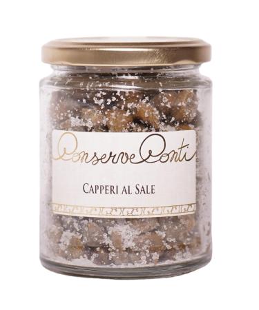 Salt capers - Vase of ml. 314 - Sicilian handmade Conserve Conti