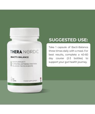 Bacti-Balance Gut Health Capsules for Bloating Gas Indigestion SIBO SIFO Candida Support Gluten-Free No Additives 60 Capsules - Buy Online on GoSupps.com