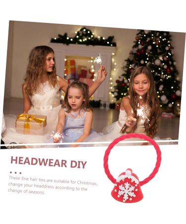 FRCOLOR 10 Pairs Christmas Headband Hair Scrunchy Tie Snowman Hair Ties Santa Hair Band Christmas Hair Accessories Women Christmas Kids Hairpiece Kid Hair Tie Elastic Resin Girl Hair Rope - Buy Online on GoSupps.com
