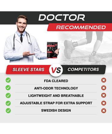 Sleeve Stars Ankle Brace for Plantar Fasciitis Relief - Support Strap for Women & Men - Heel Pain Relief - Foot & Heel Protectors Compression - Black - Buy Online on GoSupps.com