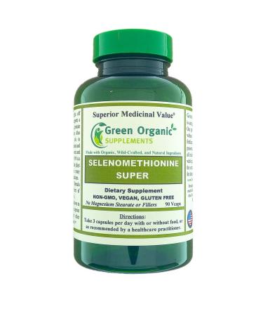 Selenium Seleno-Methionine 90 VCaps High Absorbable Non-GMO Gluten-Free (Single)