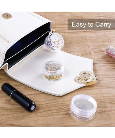 20 Transparent Small Plastic Crucibles - 10g/10ml Cream Cans for Cosmetics Lip Balm Nail Art + 4 Mini Spatulas - International Shipping - Buy Online on GoSupps.com