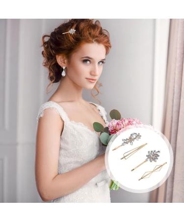 ifundom 16 Pairs rhinestone hair clip bobby pin Hairpin for Women rhinestone hairpins rhinestone barrette hair styling jewelry hair clamps barrettes round rhinestones bride zinc alloy - Buy Online on GoSupps.com