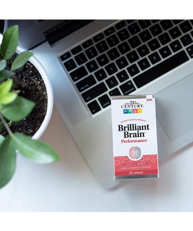 21st Century Brilliant Brain Performance - Boost Cognitive Function | 30 Capsules - Buy Online on GoSupps.com