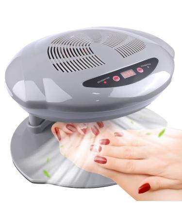 Kalolary 400W nail dryer hot and cold air nail dryer automatic sensor nail polish drying fan manicure tool nail polish dryer device for fingers toenail gel salon (gray) - Buy Online on GoSupps.com