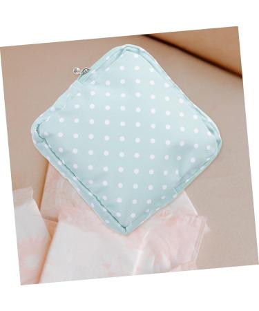 Amosfun 2-in-1 Aunt Towel & Diaper Storage Bag - Mini Money Exchange & Tampon Holder in Light Green - 16x15x2cm - Buy Online on GoSupps.com