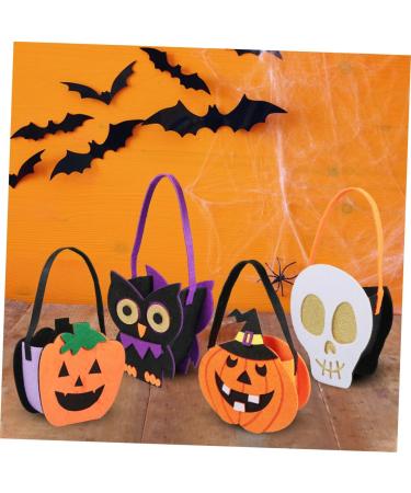 ABOOFAN 4pcs Halloween Candy Bag Decor Halloweengift Bags Adorable Cartoon Bag Child Pumpkin Portable - Buy Online on GoSupps.com