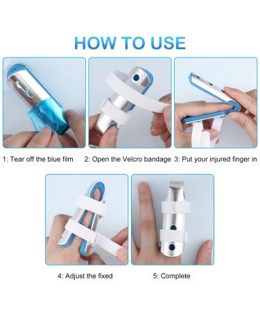 Finger Splint Metal Support for Adults & Children - 10 Piece Set in Blue - Buy Online on GoSupps.com